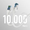 Miniatyrbild 2 av 2: Nätverkskabel - EFB-Elektronik - CAT. 7 - 10 m - Anti-twist skydd - 10 Gbit