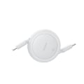 Miniatyrbild 5 av 6: Data kabel Typ-C till Typ-C, 60W, 1m - Baseus Free2Pull Mini (P10364500211-01) - Månsken Vit