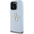 Miniatyrbild 2 av 2: Skydd för iPhone 16 Pro - CG MOBILE - Guess - 4G-logotyp med strukturerat mönster - Ekologiskt läder - Hårt blå