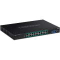Miniatyrbild 3 av 4: TRENDNET TI-RP262I Network Switch Managed Gigabit Ethernet (10-100-1000) Eteranslutning