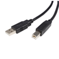 Miniatyrbild 1 av 4: StarTech.com 1,8 m USB 2.0 A till B-certifierad kabel - MM, 1,8 m, USB A, USB B, 2.0, hane-hane, svart
