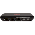 Miniatyrbild 3 av 4: USB-hubb - ROLINE - 3X Typ C + 4X Typ A - 10 Gbit/s - Automatisk upptäckte - Svart