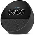 Miniatyrbild 3 av 6: Smart högtalare - AMAZON - Echo Spot (2024) - Svart - Pekskärm - Inbyggd Alexa Svart