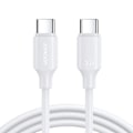 Miniatyrbild 1 av 6: Typ-C till Typ-C-kabel, Snabbladdning 60W, 1m - JoyRoom Långvarig Serie (S-CC060A9) - Vit