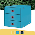 Miniatyrbild 2 av 2: Förvaringslåda A4 - LEITZ - Click & Store - 3 Lådor - Blå - Cosy-serien Blå