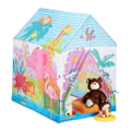 Miniatyrbild 1 av 6: Relaxdays Jungle Lektält för barn, Safari barntält, Djur, Färgglatt 3 år Tyg HxBxD: 102 x 72 x 95 cm, Färgad Färgad