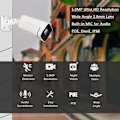 Miniatyrbild 2 av 4: WiTi IP-kamera PoE 5MP med ljudmikrofon, vidvinkellins 2,8 mm, IP66