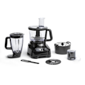 Miniatyrbild 1 av 5: Moulinex DoubleForce 1000 W multifunktionsrobot med blender, 8 tillbehör FP821811 Svart