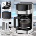 Miniatyrbild 2 av 4: ProfiCook - Kaffemaskin, elektronisk aromvalsfunktion, touchkontrollsensor - pekskärm, 24 timmars LED