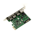 Miniatyrbild 3 av 3: PCIe USB3 (3 portar) och GIGABIT ethernet (1 port) styrkort - PCI EXPRESS x1