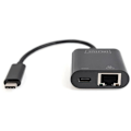 Miniatyrbild 3 av 4: Digitus DN-3027 USB-C, RJ45-adapter DN-3027 [1x USB-C™ hane - 1x RJ45 hona, USB-C™ hona] med RJ45-uttag, med