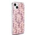 Miniatyrbild 4 av 6: Fodral för iPhone 15 Plus / iPhone 14 Plus - Guess IML GCube MagSafe (GUHMP15MHMHGCUSTGP) - Rosa