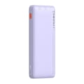 Miniatyrbild 2 av 6: USB Extern Batteri, Typ-C, Mikro-USB, 20W, 10000mAh + Typ-C Kabel - Baseus Airpow (P10022801513-00) - Nebula Lila