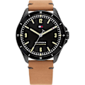 Miniatyrbild 3 av 4: Klocka - Tommy Hilfiger - 1791906 - Analog Quartz - Brunt Läder - 42 mm Svart kastanj