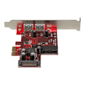 Miniatyrbild 1 av 3: 4-portars USB 3.0 PCI Express-kontrollkort - STARTECH - 2 externa 2 interna
