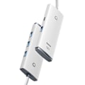 Miniatyrbild 4 av 6: Hub Typ-C till 4xUSB 3.0, Typ-C - Serien Baseus AirJoy (WKQX030502) - Vit