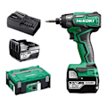 Miniatyrbild 1 av 5: 18V HIKOKI WH18DDWPZ 140 Nm slagskruvmejsel - 2 st 5,0Ah batterier + laddare i HitCase 2 box