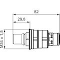 Miniatyrbild 2 av 2: IDEAL Vattenpatron för termostat - utbytbart vax med anti-kalknät - Ideal Standard