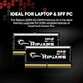 Miniatyrbild 3 av 3: G.Skill RipJaws Series SO-DIMM 32 GB DDR5 4800 MHz CL40 - RAM SO-DIMM PC5-38400 - F5-4800S4039A32GX1-RS