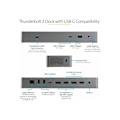 Miniatyrbild 1 av 3: USB-hubb - Startech - TB3CDK2DHUE - 3 portar - USB A 3.2 Gen 1 - Ethernet RJ-45
