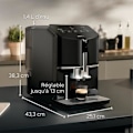 Miniatyrbild 2 av 4: SIEMENS Helautomatska kaffe-maskin EQ300 ceramDrive milkPerfect svart piano TF301E19