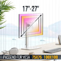 Miniatyrbild 4 av 4: Support PC-skärm - RICOO - TS6811 - Vridbar - Nejsbar - Justerbar höjd 180mm