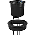 Miniatyrbild 2 av 2: Adapter 80 mm för HUB 60 mm IB-Hub1403 för kontorsbord (utan HUB)