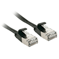 Miniatyrbild 3 av 3: Lindy RJ-45(M) till RJ-45(M) Patch-sladd 3m U - FTP (Skärmad Twisted Pair) CAT 6a Gjuten, kroklös, platt svart