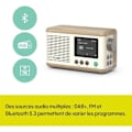 Miniatyrbild 2 av 4: Digital Radio Portable - Pure - Mini - Bluetooth 5.3 - 15 timmars batteritid - TFT-skärm 2,4" Vit CotonEk ✔️