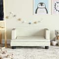 vidaXL Barnsoffa kräm 60x40x30 cm sammet 3196323