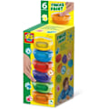 Miniatyrbild 1 av 5: Fingerfärg 6 färger x 45ml - SES CREATIVE - Färgintensitet och enkel tvätt. Flerfärgad
