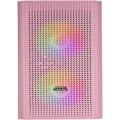 Miniatyrbild 1 av 4: Mikro ATX PC-chassi - Mars Gaming - MC300 Rosa - Härdat Glas - 3 FRGB-fläktar - Total-Mesh