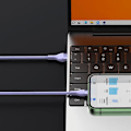 Miniatyrbild 6 av 6: Data cable 3 i 1, USB, 66 W, 1,2 m - Baseus Flash Series 2 (CASS040005) - Lila