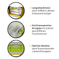 Miniatyrbild 4 av 4: Stabila 96-M-2 Magnetiskt vattenpass 3 flaskor 40 cm