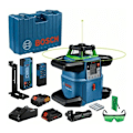 Miniatyrbild 1 av 4: Bosch Professional GRL 650 CHVG rotationslaser med batteri, celler, cell, glasögon, fästen, platta, i fodral - 0601061V00