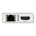 Miniatyrbild 2 av 3: Multifunktions-USB-C-adapter - STARTECH.COM - HDMI 4K - Power Delivery - Silver och vit
