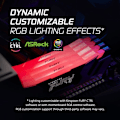 Miniatyrbild 2 av 3: Kingston Technology Fury Renegade RGB 32GB Kit (2 x 16GB) DDR5 8000MHz CL38 1,45V ECC XMP 3,0 PMIC DIMM-minne Svart/Silver