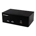 Miniatyrbild 2 av 2: STARTECH 2-portars dubbel VGA USB KVM-switch med 2-portars USB 2.0-hubb - 2 dator(ar) - 1 lokal(a) användare(r)
