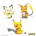 Miniatyrbild 2 av 6: Mega Construx - Pokémon - Pikachu Evolution Trio Box - byggleksak - 7 år och +