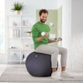 Miniatyrbild 3 av 4: Sittball - Leitz - 65 cm - Mörkgrå - Stöder upp till 120 kg - Kipp-säker TÜV Mörkgrå