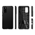 Miniatyrbild 3 av 4: Fodral - Spigen - Galaxy S20 - Geometriskt mönster - Dubbelt skydd - Mjuk TPU Svart