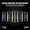 Miniatyrbild 2 av 3: Corsair Vengeance RGB DDR5 64 GB (4 x 16 GB) 6400 MHz CL32 Quad Channel Kit - Svart - RGB DDR5 RAM PC5-51200