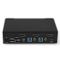Miniatyrbild 4 av 4: Switch KVM - Odefinierad - 2 portar - DisplayPort 1.4 - USB 3.0 - Stereo ljud