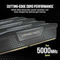 Miniatyrbild 3 av 3: Corsair Vengeance DDR5 96GB (2 x 48GB) 5600 MHz CL40 - Svart - Dual Channel Kit 2 DDR5 RAM PC5-44800 - CMK96GX5M2B5600