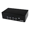 Miniatyrbild 1 av 3: STARTECH USB KVM-switch - 2 DVI-skärmar - För 4 datorer med ljud
