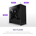 Miniatyrbild 2 av 2: PC-spelchassi - NZXT - H5 Flow - Hög luftflöde - 2 fläktar 120 mm - Midsize ATX