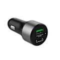 Miniatyrbild 1 av 6: USB-bil laddare Crong Power 63WC PD 45W + USB QC 3.0 18W (svart)