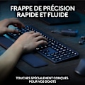 Miniatyrbild 3 av 4: Combo Mus och Tangentbord - Logitech - MX Keys S - Grafit - QWERTZ - Uppladdningsbar