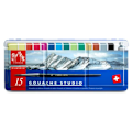 Miniatyrbild 1 av 4: Caran d'Ache: Studio Gouache: Set med 14 kastruller och 10 ml vit