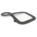 Miniatyrbild 2 av 2: Compact Circuit - Scalextric - Chrono Masters - 2 bilar - 2 fjärrkontroller - 1:43